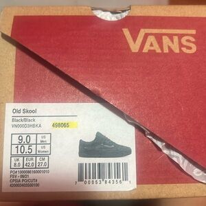 Vans Old Skool Black Size 9